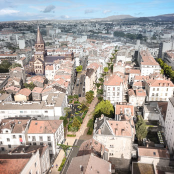 vue aérienne charras